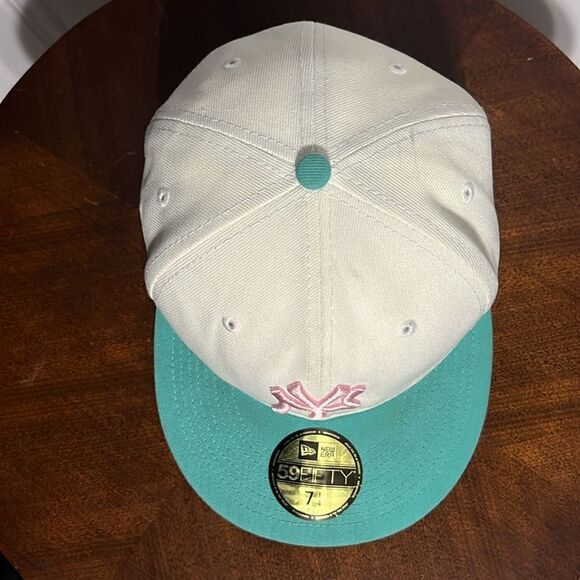 🔥⚾️ Vintage NEW YORK YANKEES New Era 59Fifty Fitted Hat 1996 World Series - NEW - Picture 7 of 10